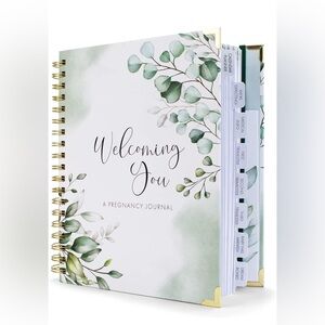 Pregnancy Journal and Memory Book with Stickers and‎ Keepsake Pocket-New
